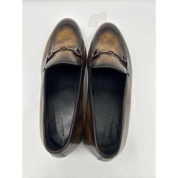 Alton Lane Shoes Men\'s Size 9.5 Almond Toe Slip On Loafers Smoke Brown Leather main image 8